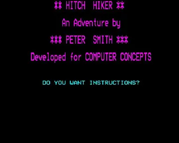 Hitch Hiker (1982)(Computer Concepts)[h TSTH] screen shot title